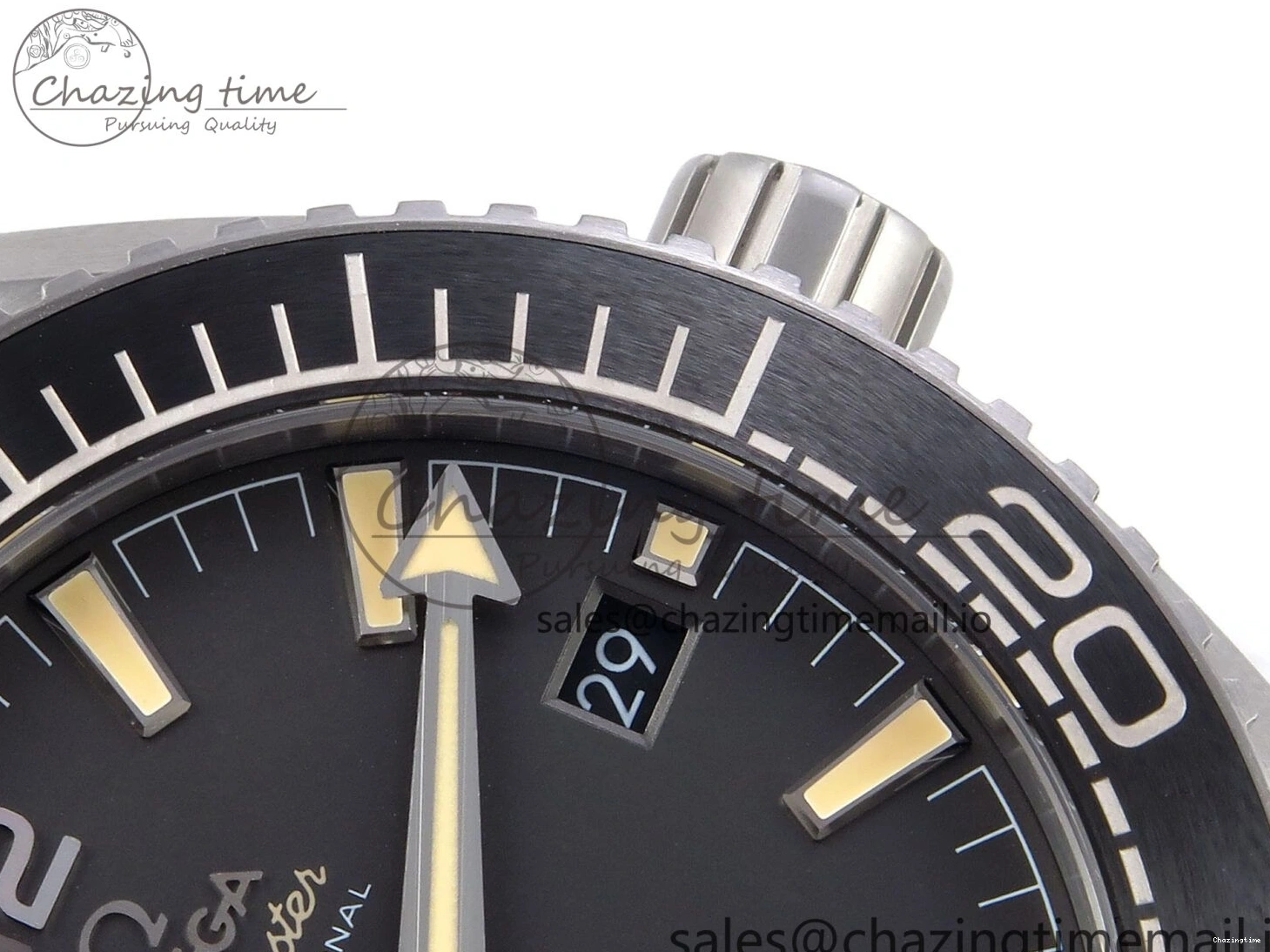 0307 AllSeason Planet Ocean 43.5mm SS VSF 1:1 Best Edition Gray Bezel Gray Dial on Black Rubber Strap A8900 Super Clone 7712